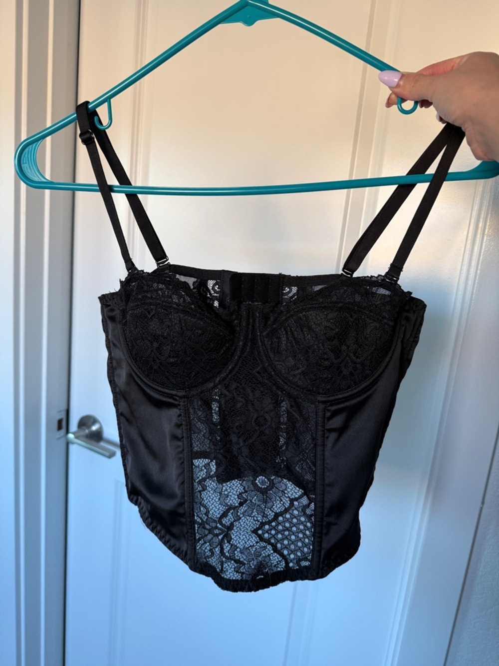 Sincerly Jules Black Lace Bustier Corset Top